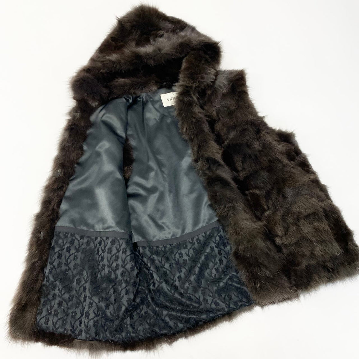 S E E VIOLETA Genuine Fur Vestnu1