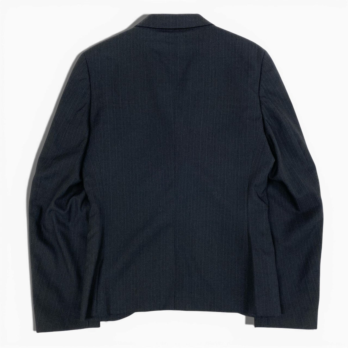@ Ab10 COMME des GARCONS HOMME PLUS 2004 Pinstripe Tailored Jacket Gray S Japank02i