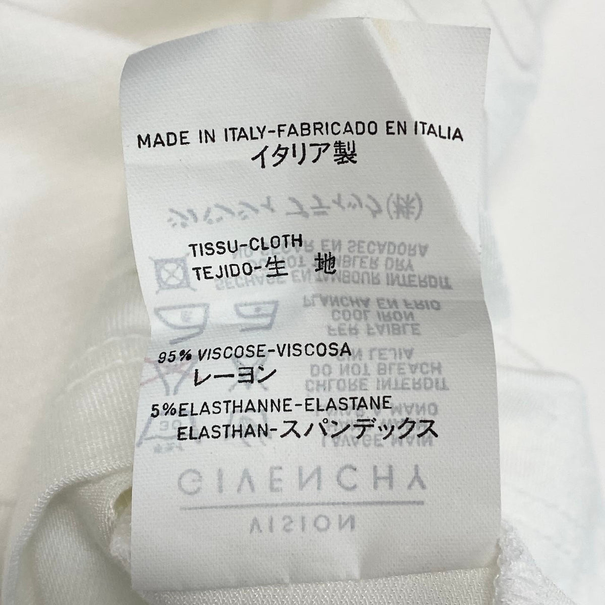 Ic27 GIVENCHY ジバンシー 半袖Tシャツ スリーブブランドロゴ ストレッチ素材 トップスカットソー イタリア製 ホワイト レディース 女性用u02tu02tu02t