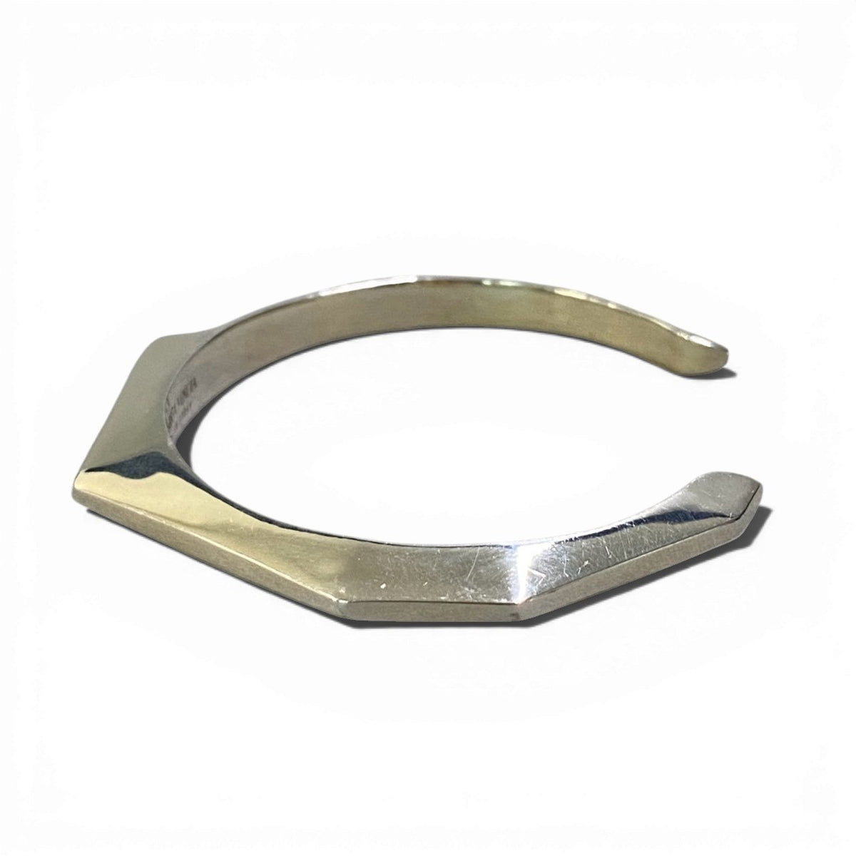 @ b17 BOTTEGA VENETA Facet Cuff Bangle Silver 925k02i