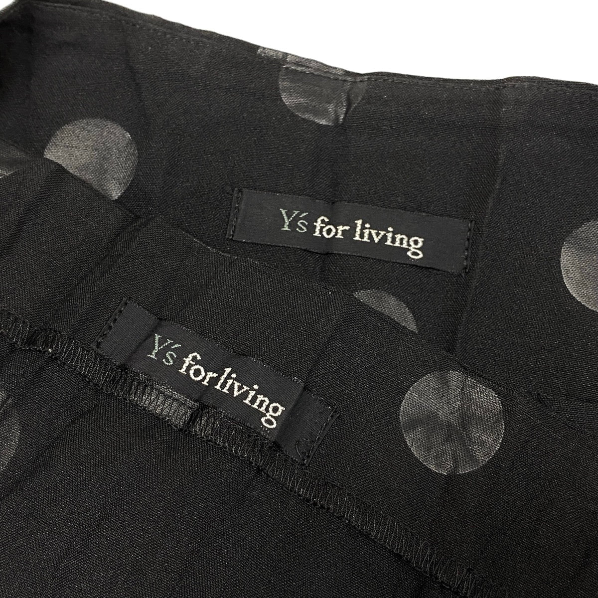 Ah10Y's for Living Dot Crinkle Top Dress Set Black Polyester Women'so07t