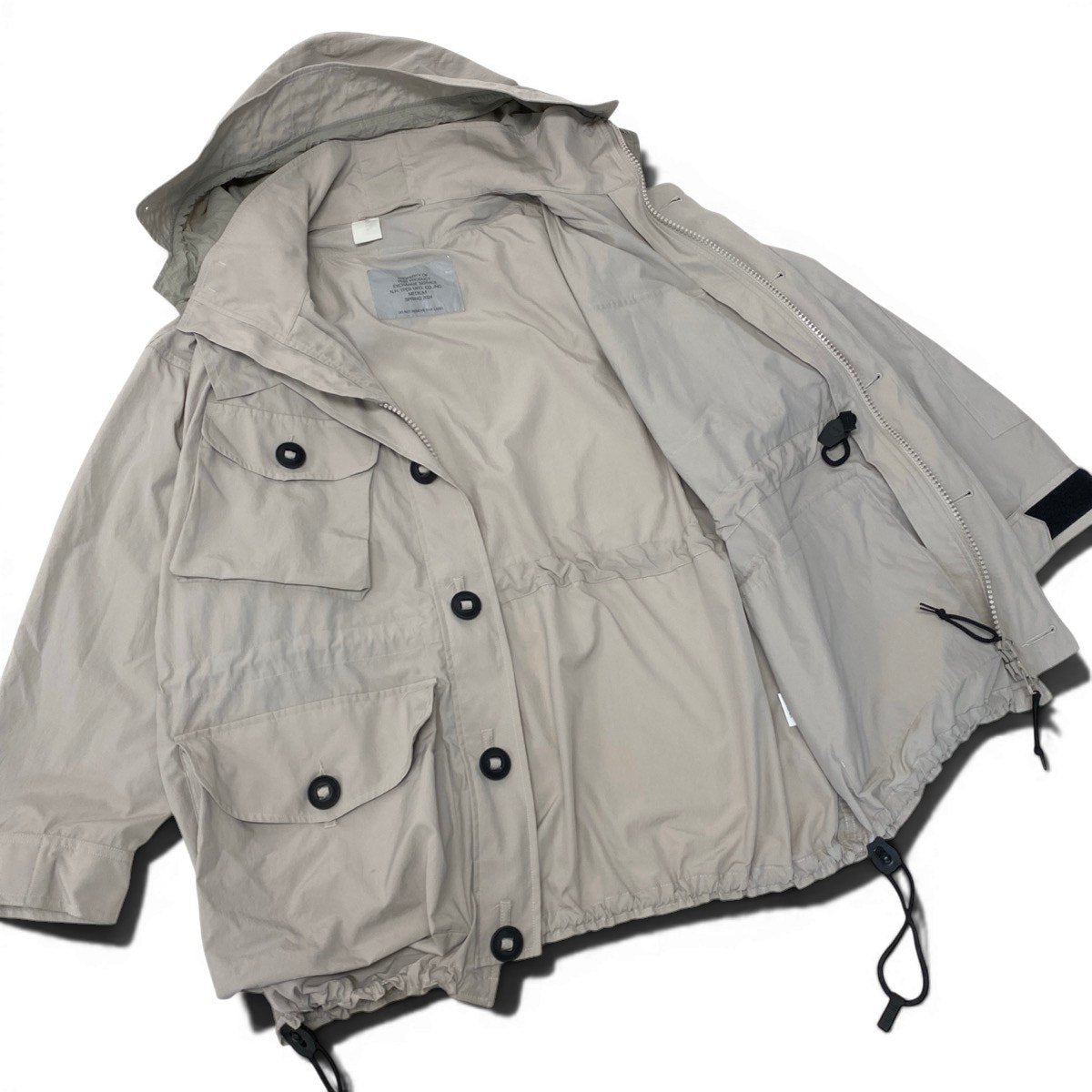 @Mf25 N.HOOLYWOOD 2024SS 2Way Half Coat Jacket Beige Size 38 Men 9241-CO01-001o07t