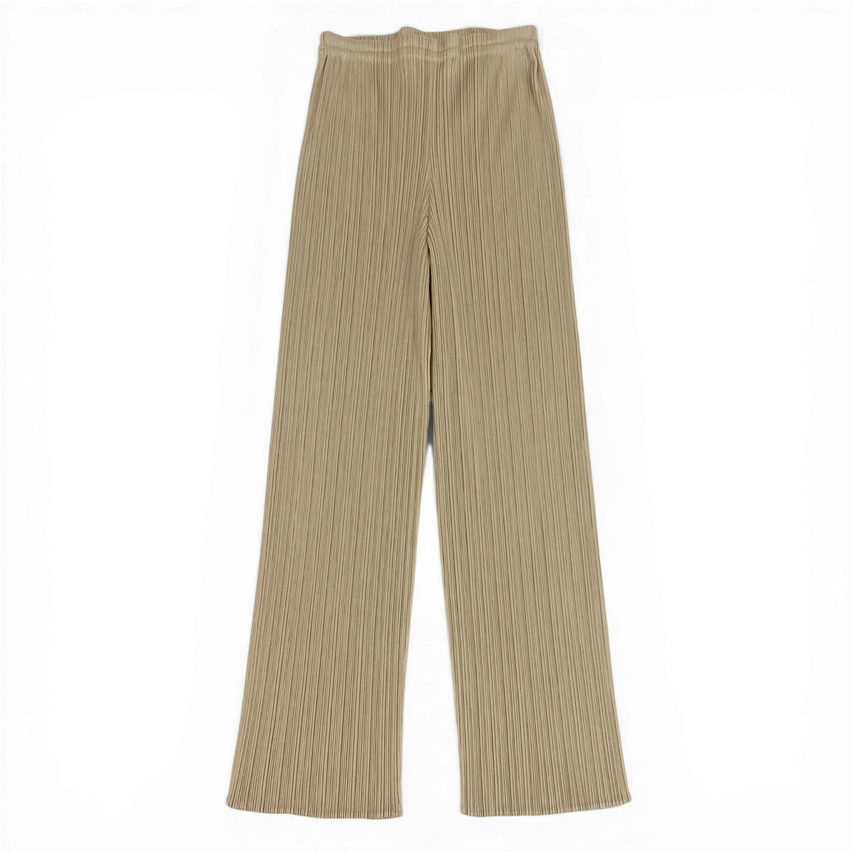 @Ad12 PLEATS PLEASE Pleated Pants Straight Pants Size 1 Ivory Women'sta1