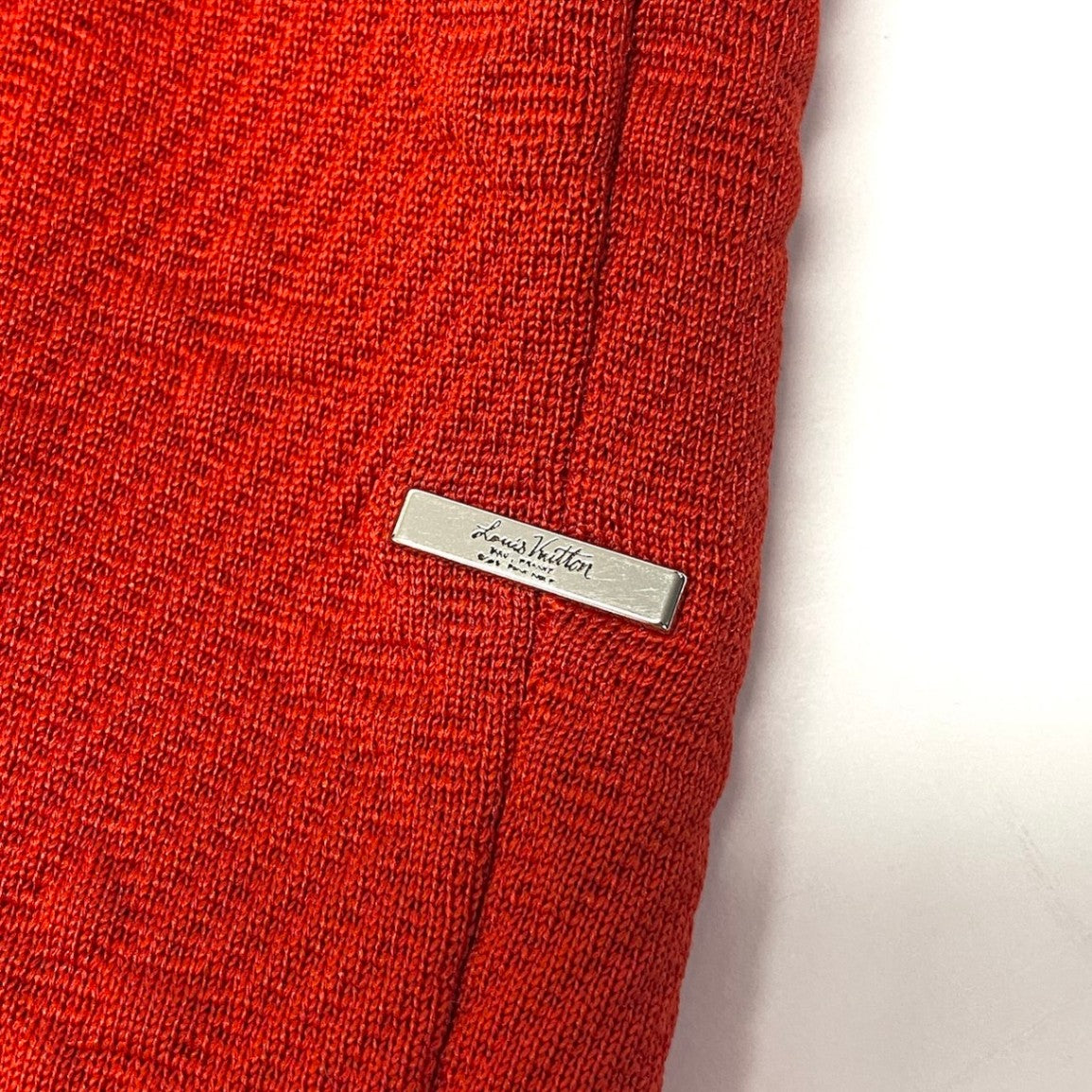 @Id15 LOUIS VUITTON LV Monogram Zip Jacket, Size S, Red Blousont18r