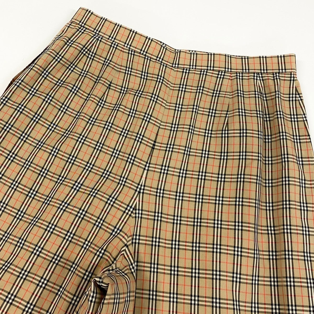 Ih6 Burberrys Burberrys Nova Check Shorts Skort Gold Button Brown 11AR Women'so07t