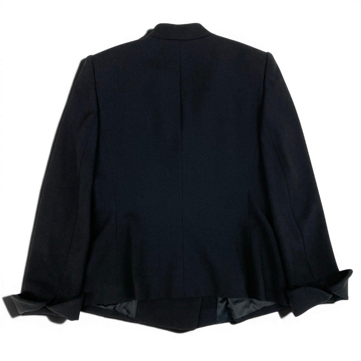 I Ef27ARMANI COLLEZIONI Snap Button Tailored Jacket Black Size 42 Italy Womeno07t
