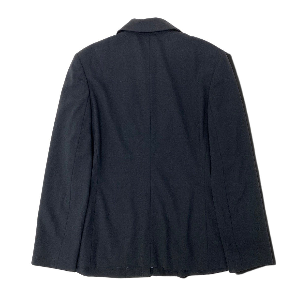 K Eh10 CELINE セリーヌ フルジップジャケット ステンカラー ハーフコート サイズ42 ブラック レディースo07t