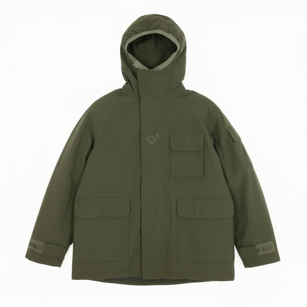 @ Mb10 Human Made Men’s Mountain Parka Jacket Khaki Size XXLk02i