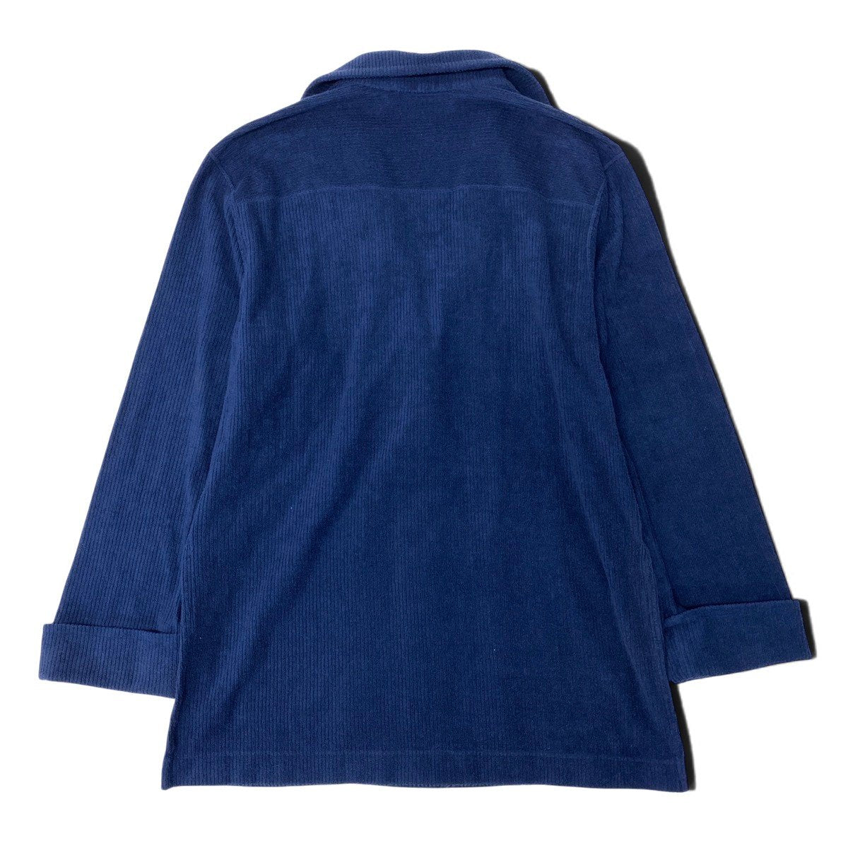 K Eh10 Christian Dior SPORT Chester Coat Rib Pile CD Logo Gold Buttons Size M Navy Women o07t