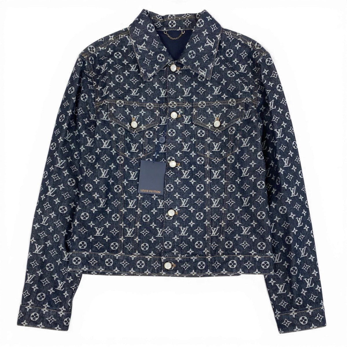 Id2 《未使用品》 LOUIS VUITTON ルイヴィトン 24AW モノグラム ジャガードデニムジャケット Monogram Jacquard Denim Jacket t18rt18rt18r
