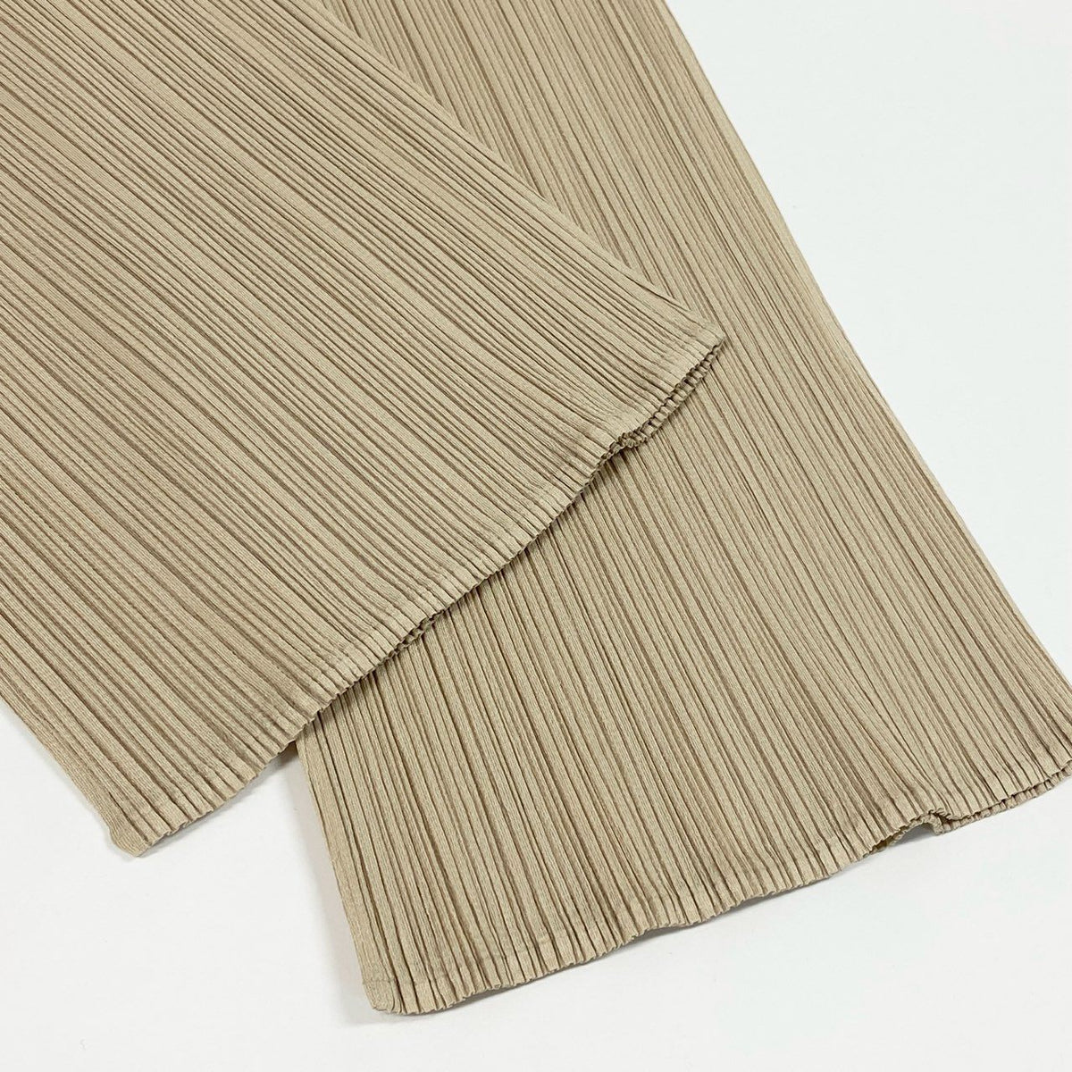 @Ad12 PLEATS PLEASE Pleated Pants Straight Pants Size 1 Ivory Women'sta1