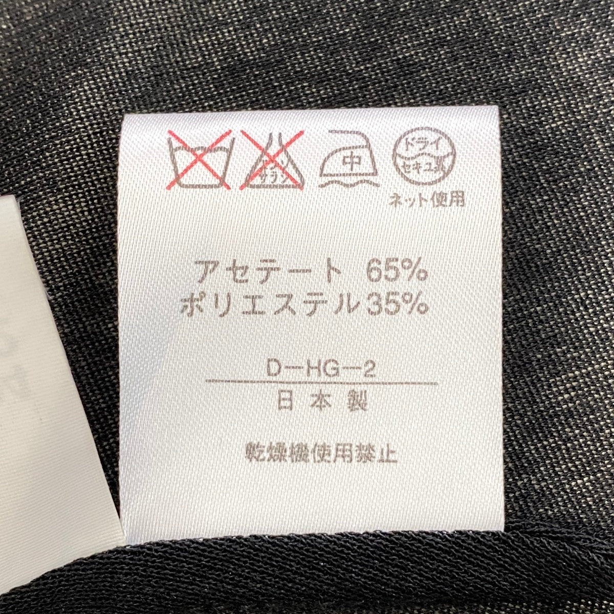 37g17 LEONARD FASHION レオナール ロング シアーカーディガン カンカン素材 サイズL ブラック レディースu02t