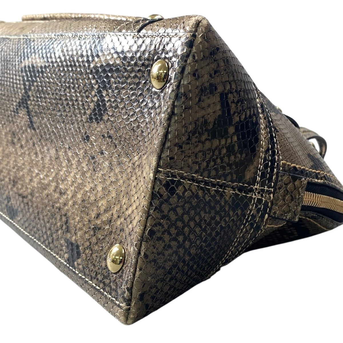 h11 COACH Hampton Miranda Python Satchel Handbagt18r