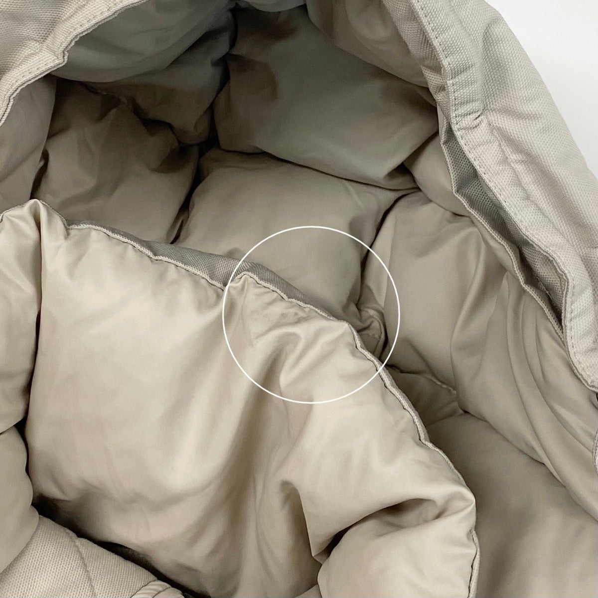 @E Eg9 BURBERRY LONDON Hooded Down Mods Coat 2Way Size 38 Beige Women o07t