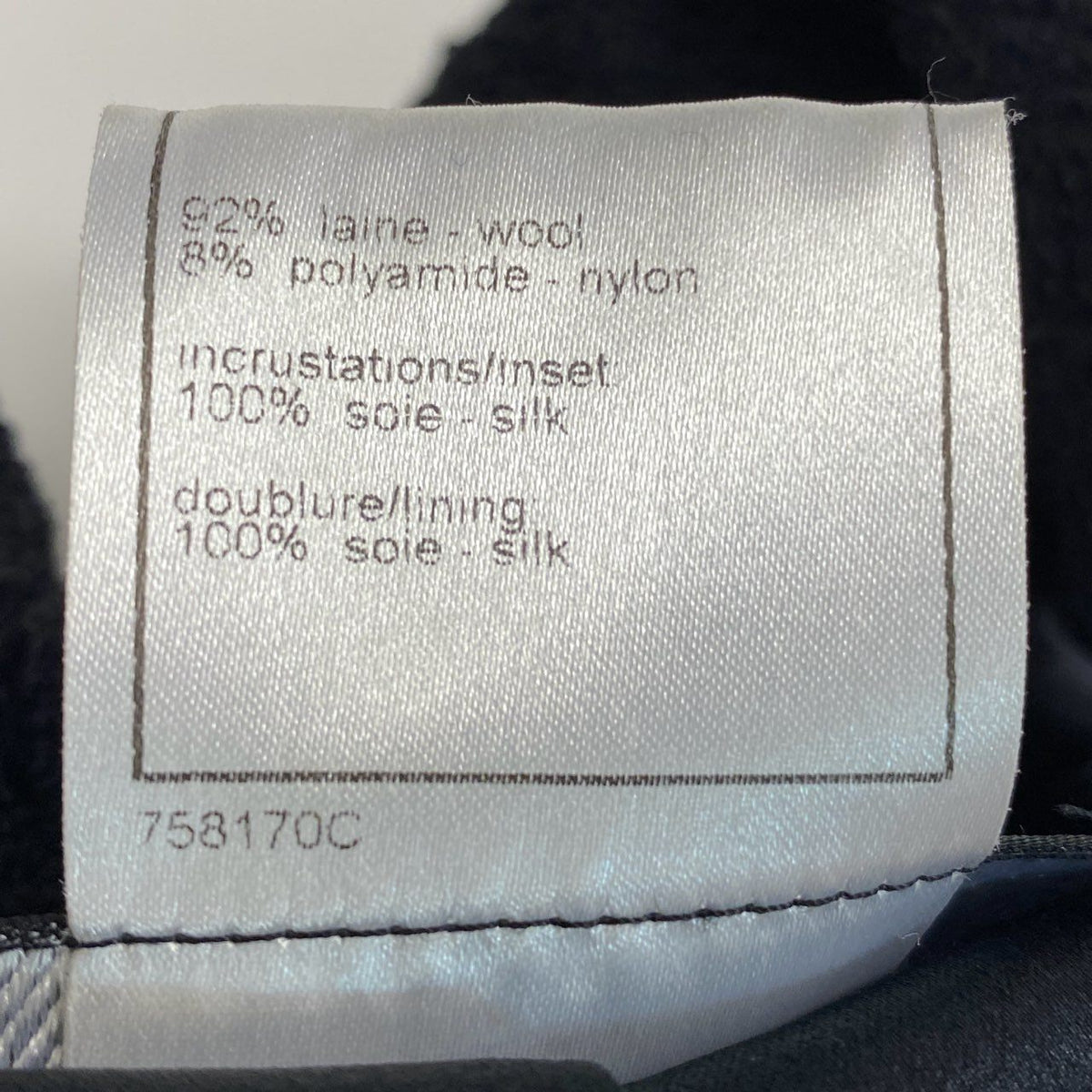 @ Ca14 CHANEL 2006 Gripoix Button Tweed Coat P29135 Blackta1