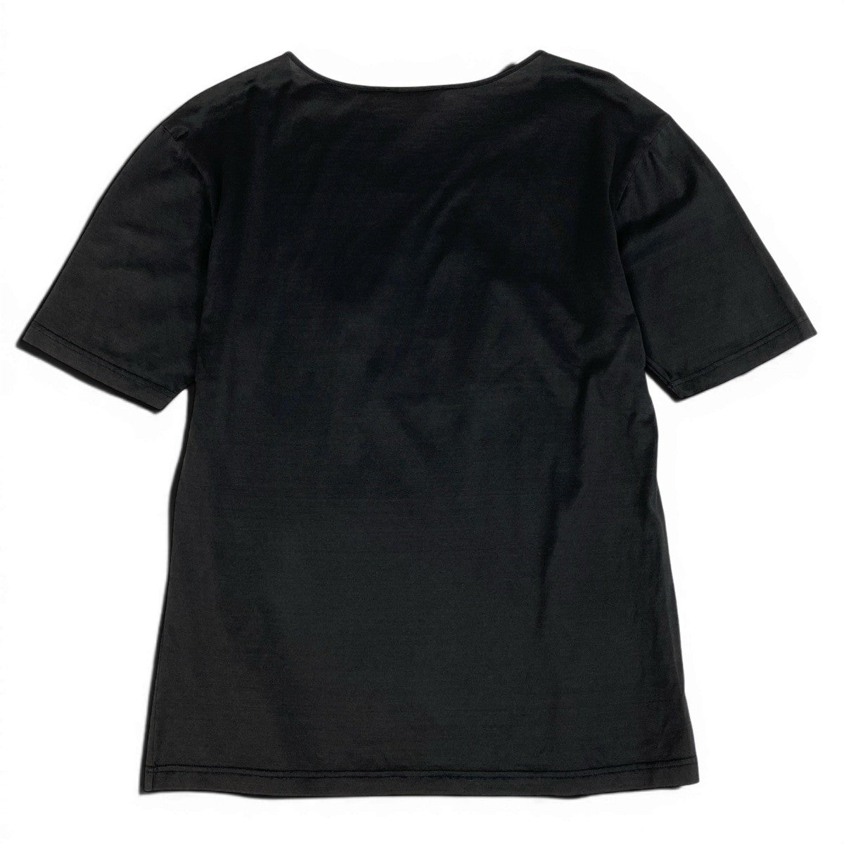 @Ig16 CELINE Vintage Carriage Logo Embroidered T-Shirt Black Cotton Womeno07t