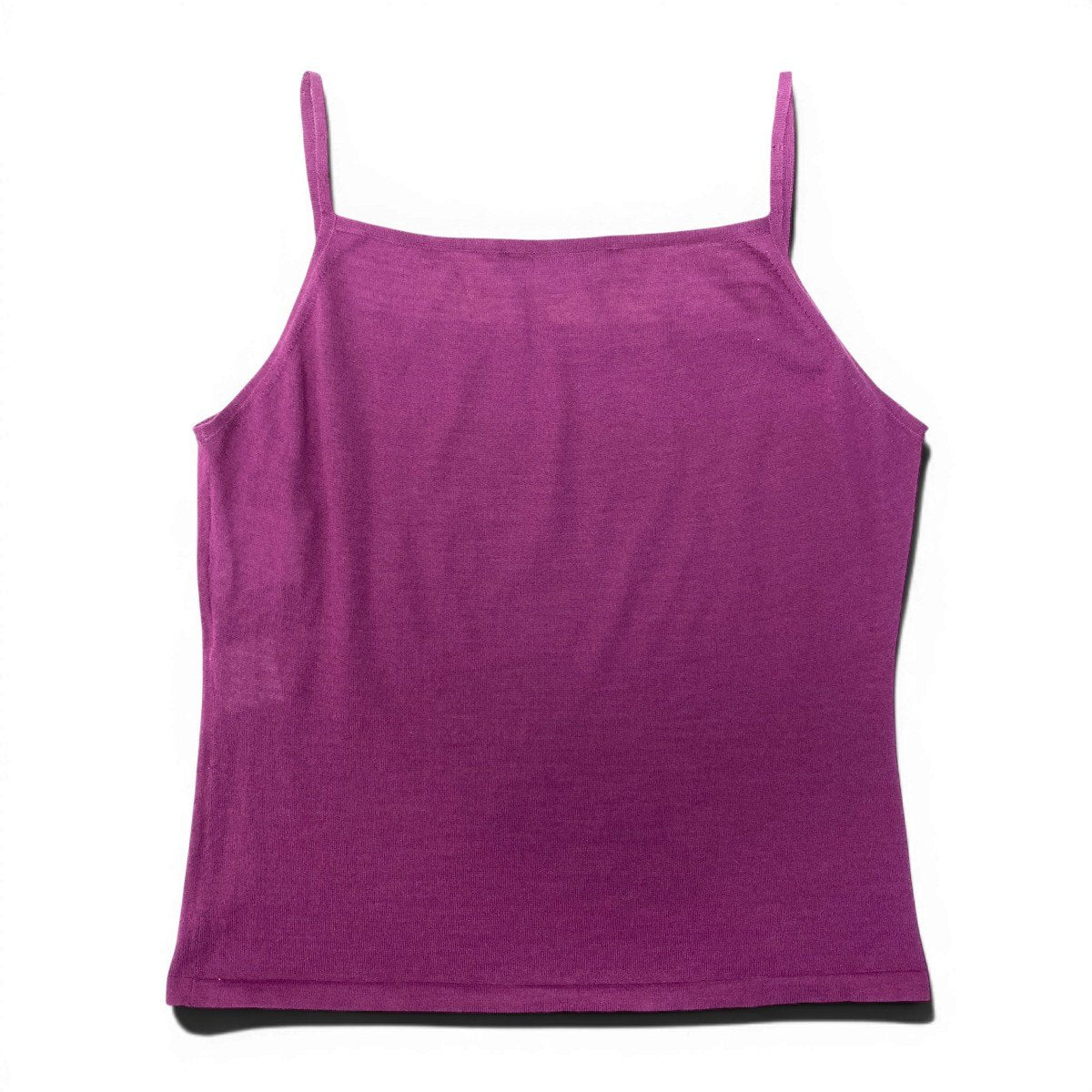 @Ef15 Salvatore Ferragamo Gancini Rhinestone Knit Cami Top Purple Size M Women’so07t