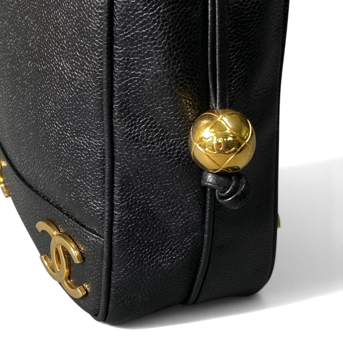 c18 Caviar Skin Triple Coco Chain Shoulder Bagt18r