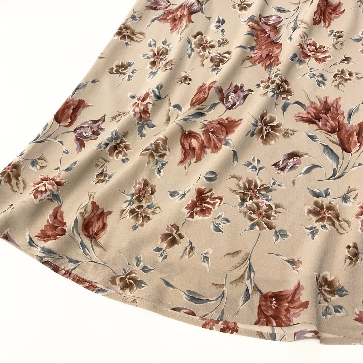 @Ef25 Burberrys Floral Sheer Shirt & Long Skirt Set Beige Size 38 Womeno07t