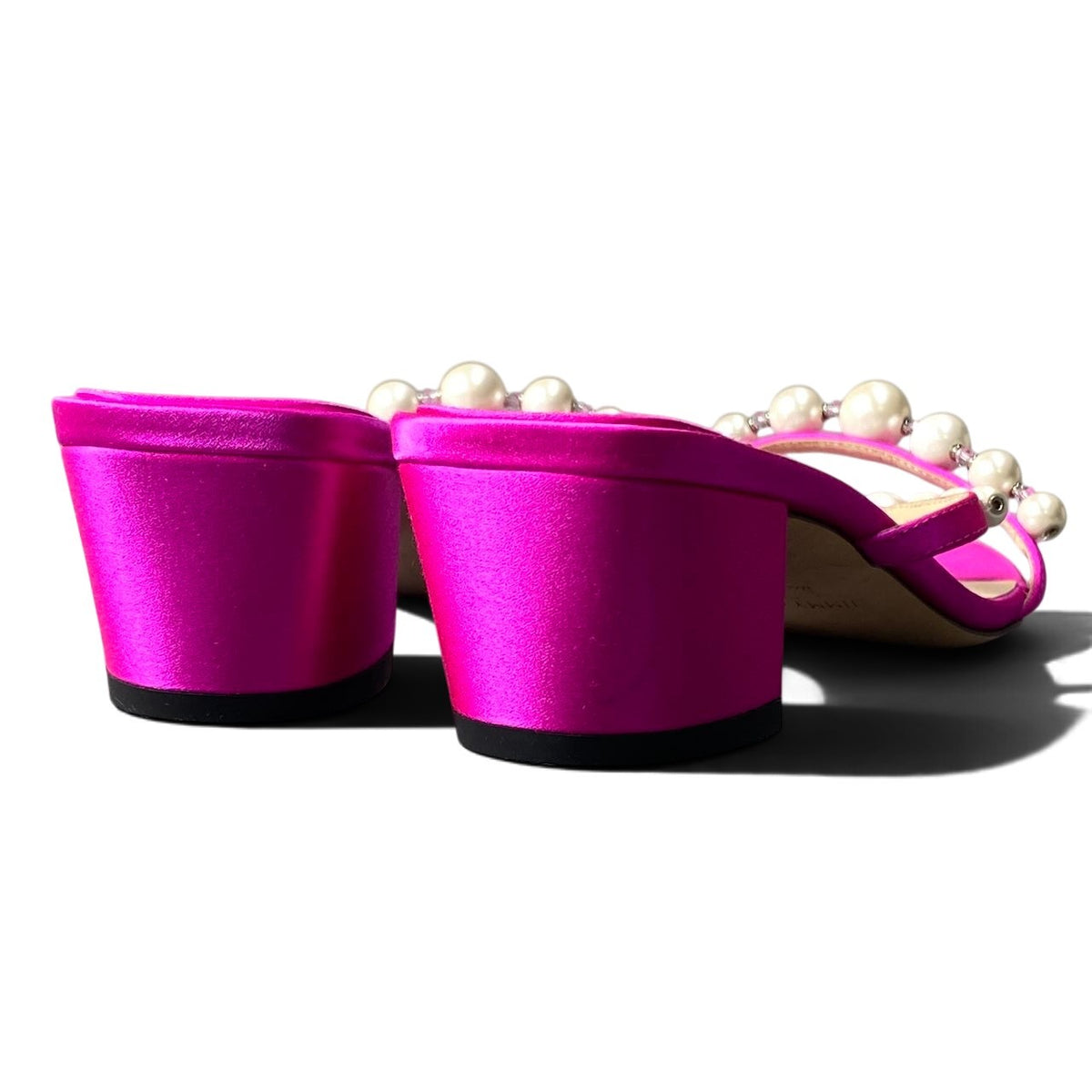 h10 JIMMY CHOO Amara 45 Pearl Sandals Made in Italy Size 36k02i