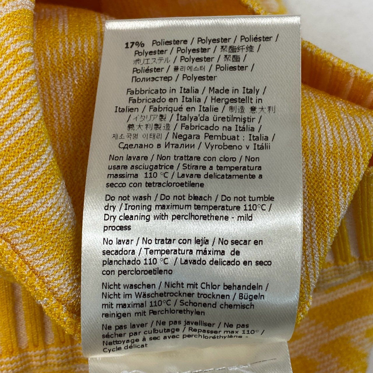 @ Ib7 Fendi 2021 FF Logo Knit Pencil Skirt Yellow Size 38ta1