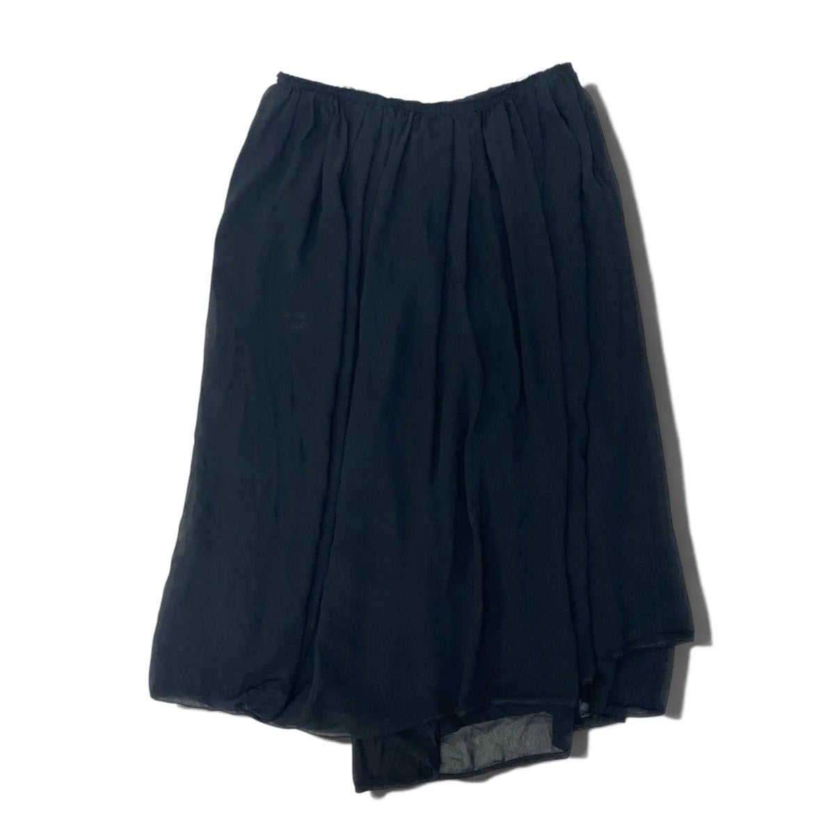 Ah1 COMME des GARÇONS GIRL AD2014 Asymmetric Chiffon Skirt Made in Japan Size XSta2