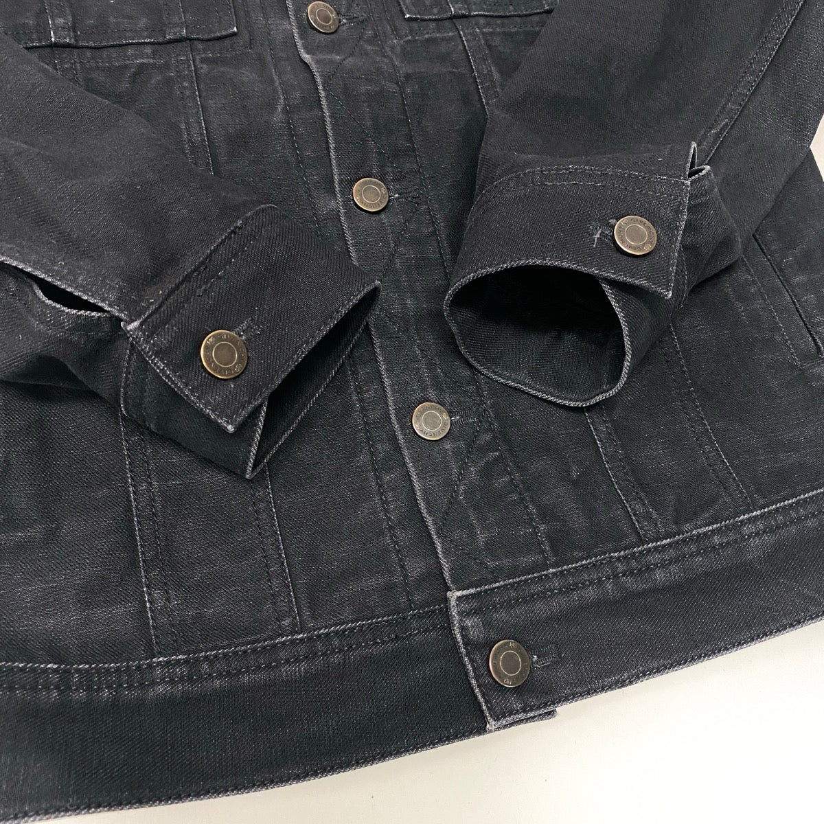 Mh1 GIVENCHY 2013AW Madonna Print Denim Jacket Black Size M Men's Riccardo Tisciu02t