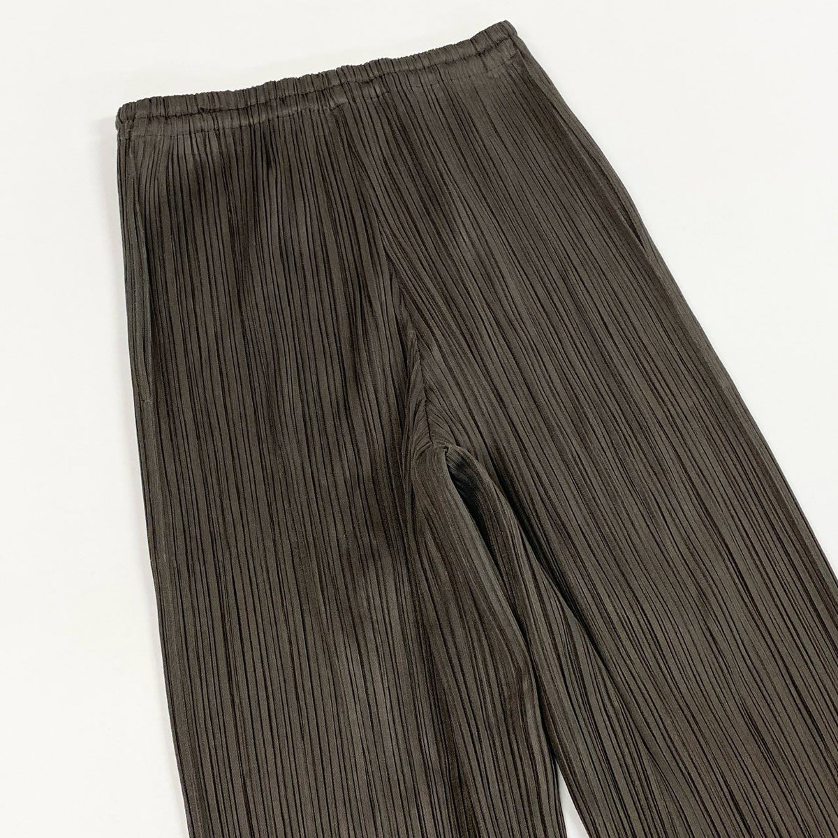 @ Ac2 PLEATS PLEASE Pleated Pants Slacks Size 2 Khaki Green Women's Pants Bottomk02i