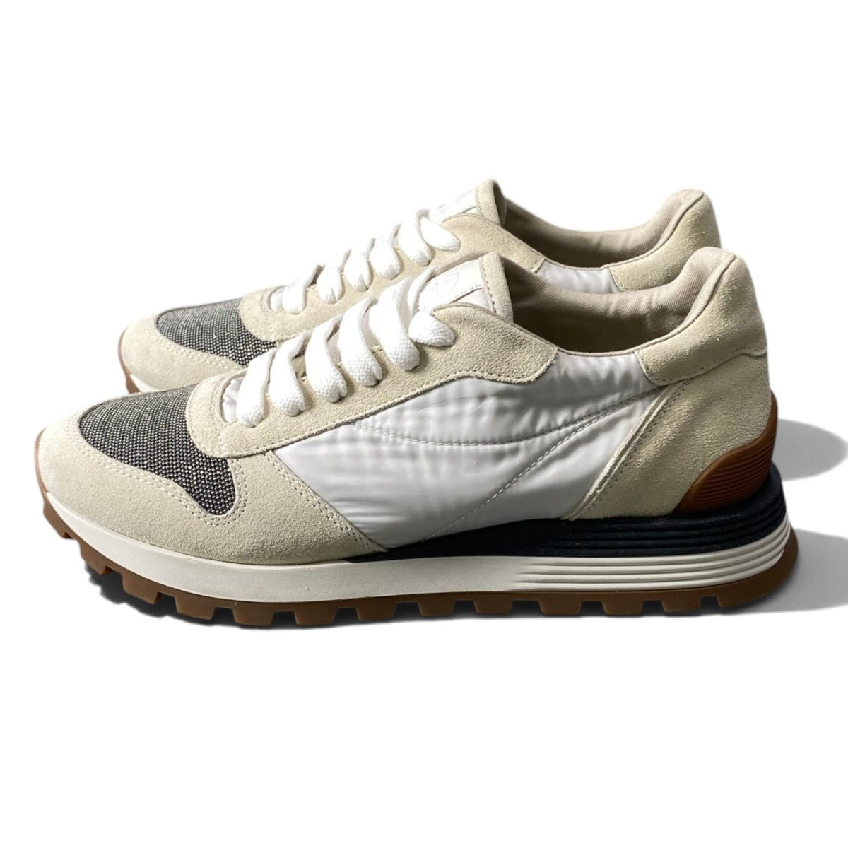 h12Brunello Cucinelli Beaded Sneakers Made in Italy Size 36 Women'sk02i