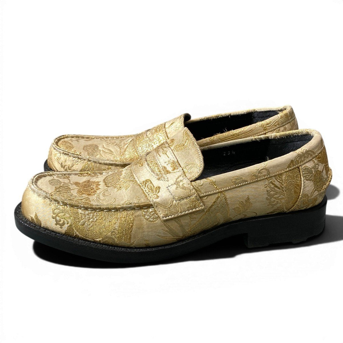 f24COMME des GARCONS Kimono Print Loafers Slip On Shoes Size 23.5 Japano07t