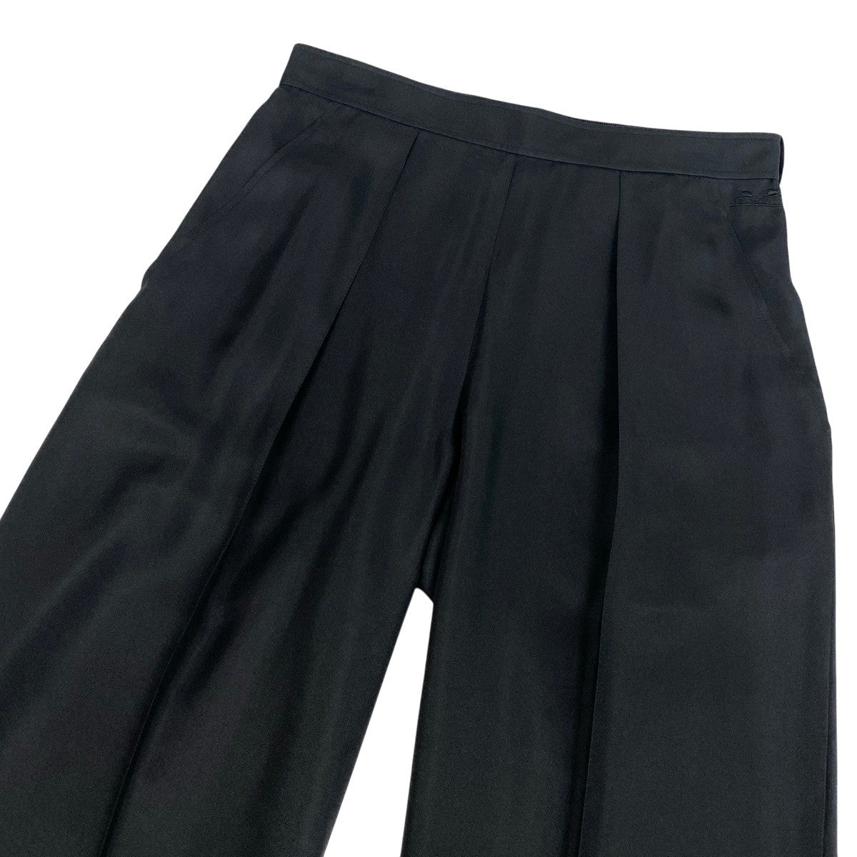 h17 HERMÈS Soldes Wide Silk Pants Size 34 Women'sk02i