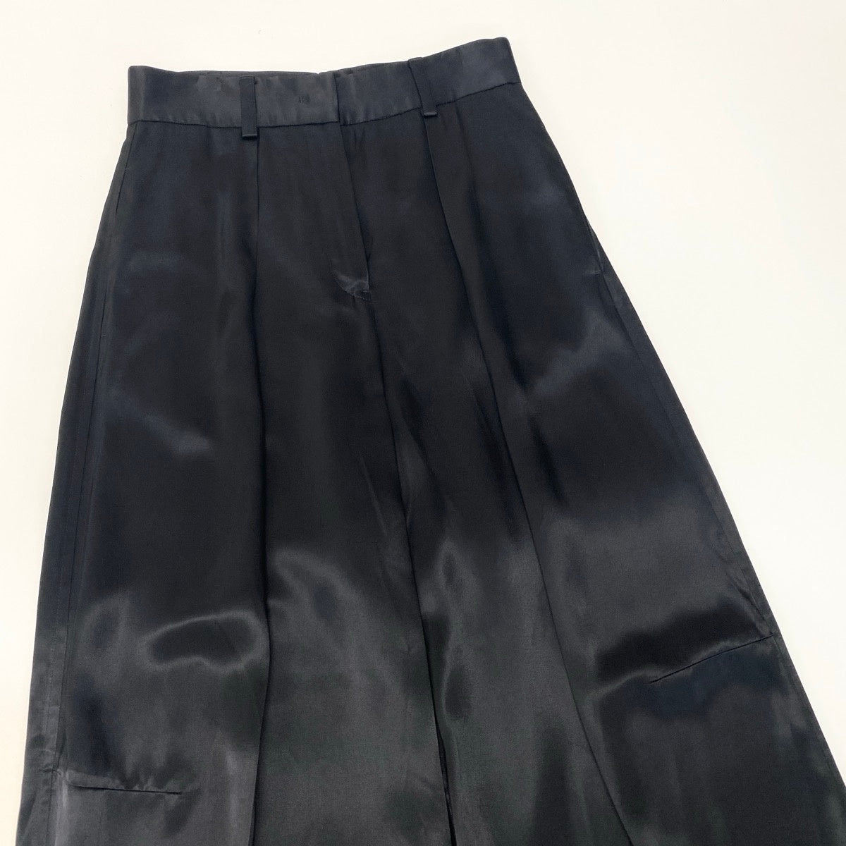 Eh1JIL SANDER Wide Trousers Rayon Black JO3KA0264 J65246 Size 34 Women'su02t