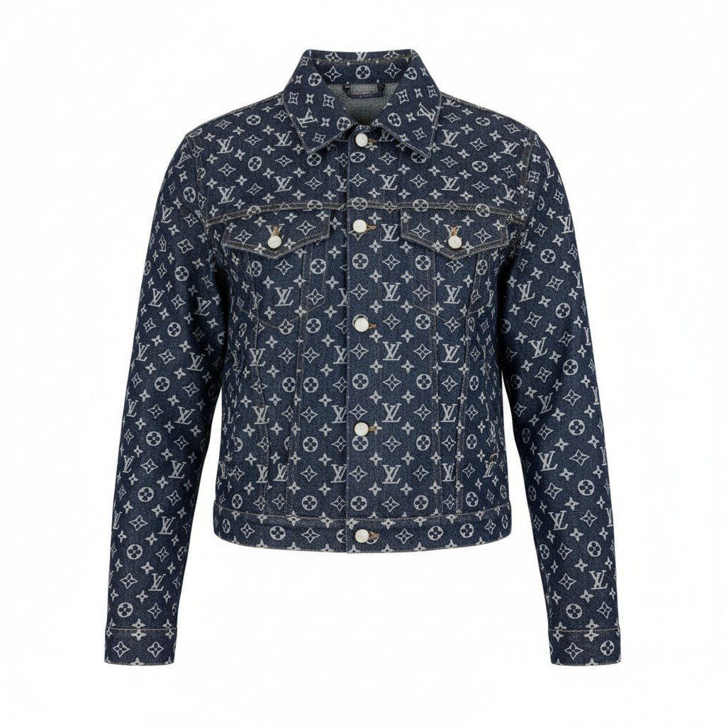 Id2 《未使用品》 LOUIS VUITTON ルイヴィトン 24AW モノグラム ジャガードデニムジャケット Monogram Jacquard Denim Jacket t18rt18rt18r