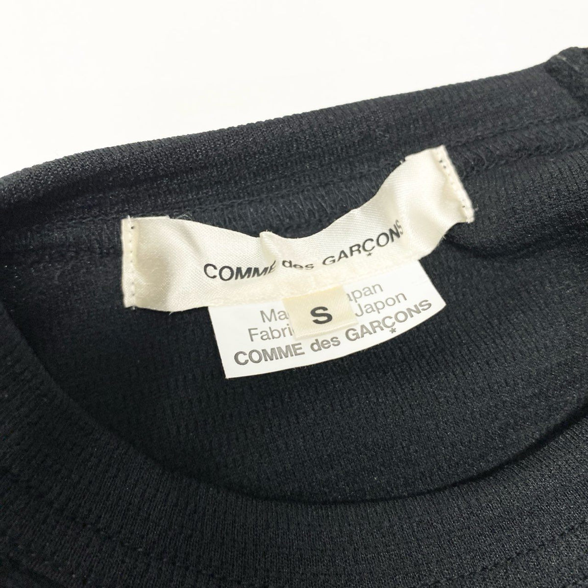 @ Aa29 COMME des GARÇONS Women's Patchwork Top, Made in Japan, Size S, Black, 100% Polyester, Size AD2023 GL-T018o07t