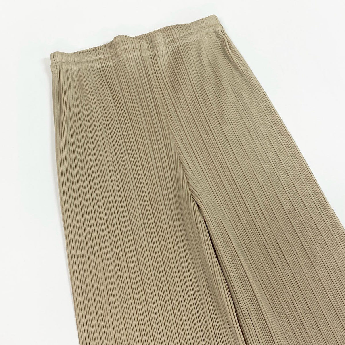 @Ad12 PLEATS PLEASE Pleated Pants Straight Pants Size 1 Ivory Women'sta1