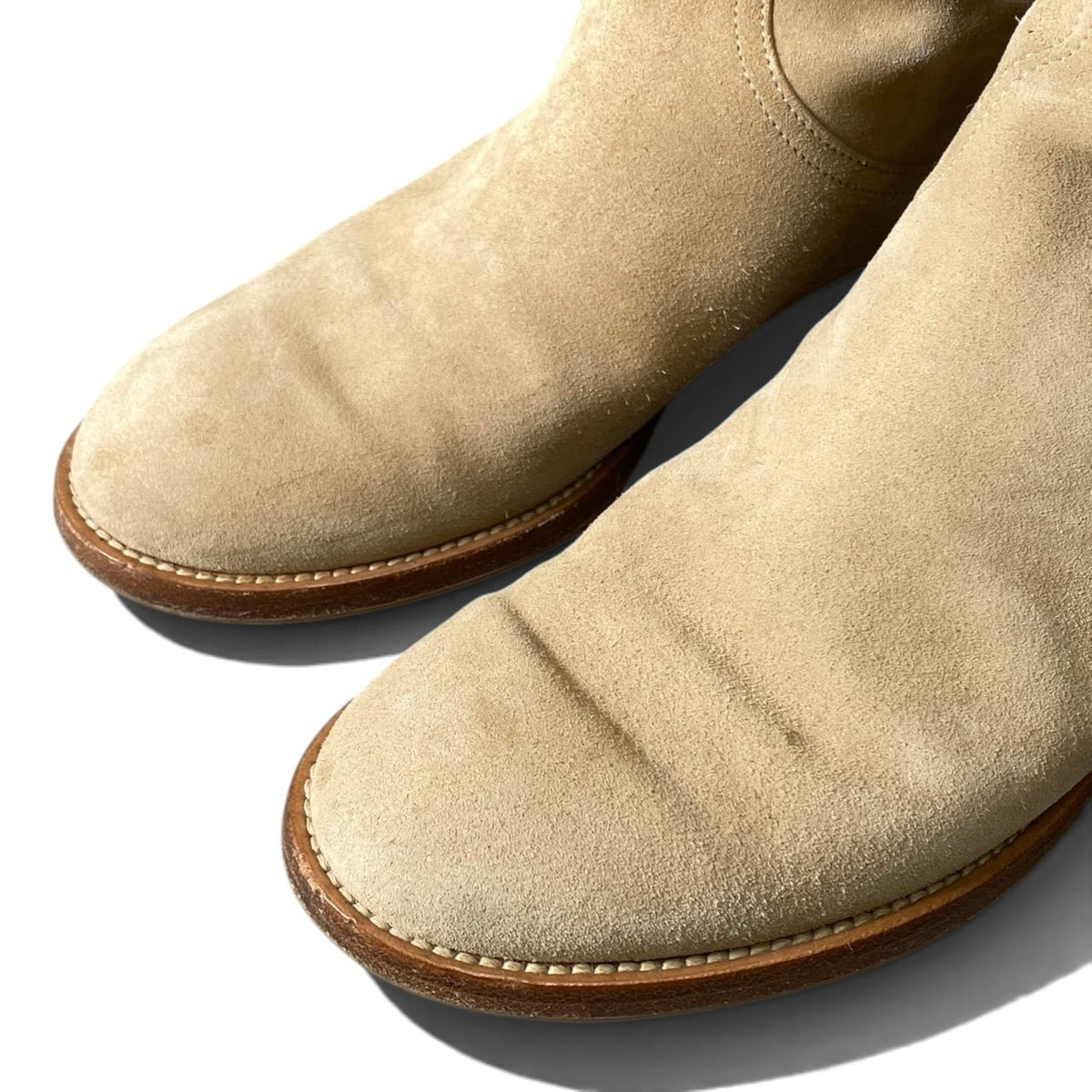 h12Louis Vuitton Draped Engineer Boots Suede Size 37 Women'sk02i