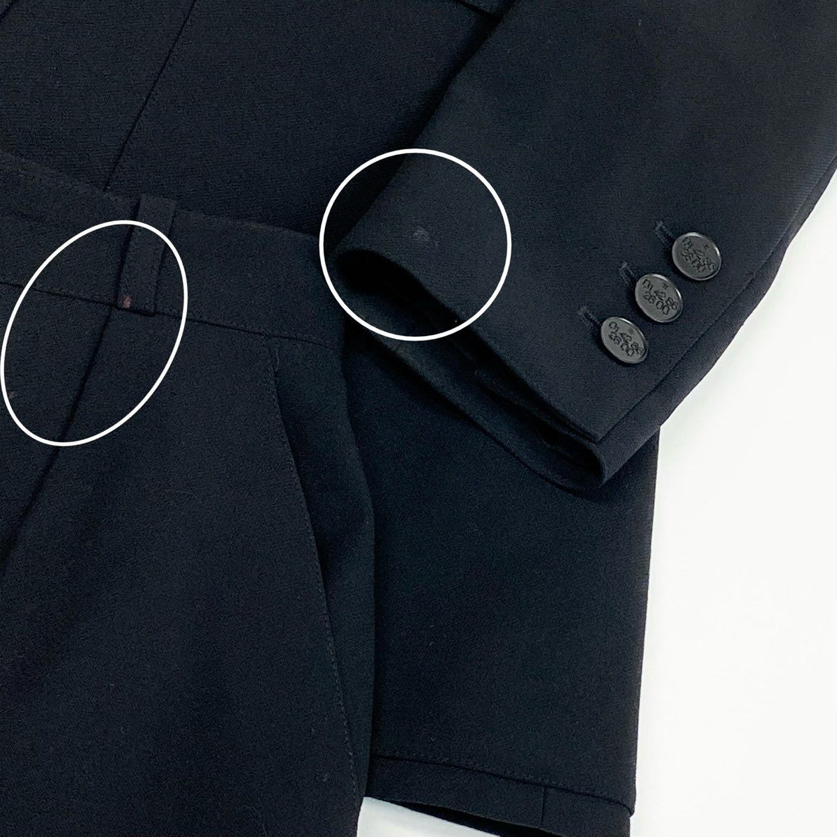 @ Ca15 CHANEL 1991 Jacket Pants Suit Set 36 Black P11193ta1