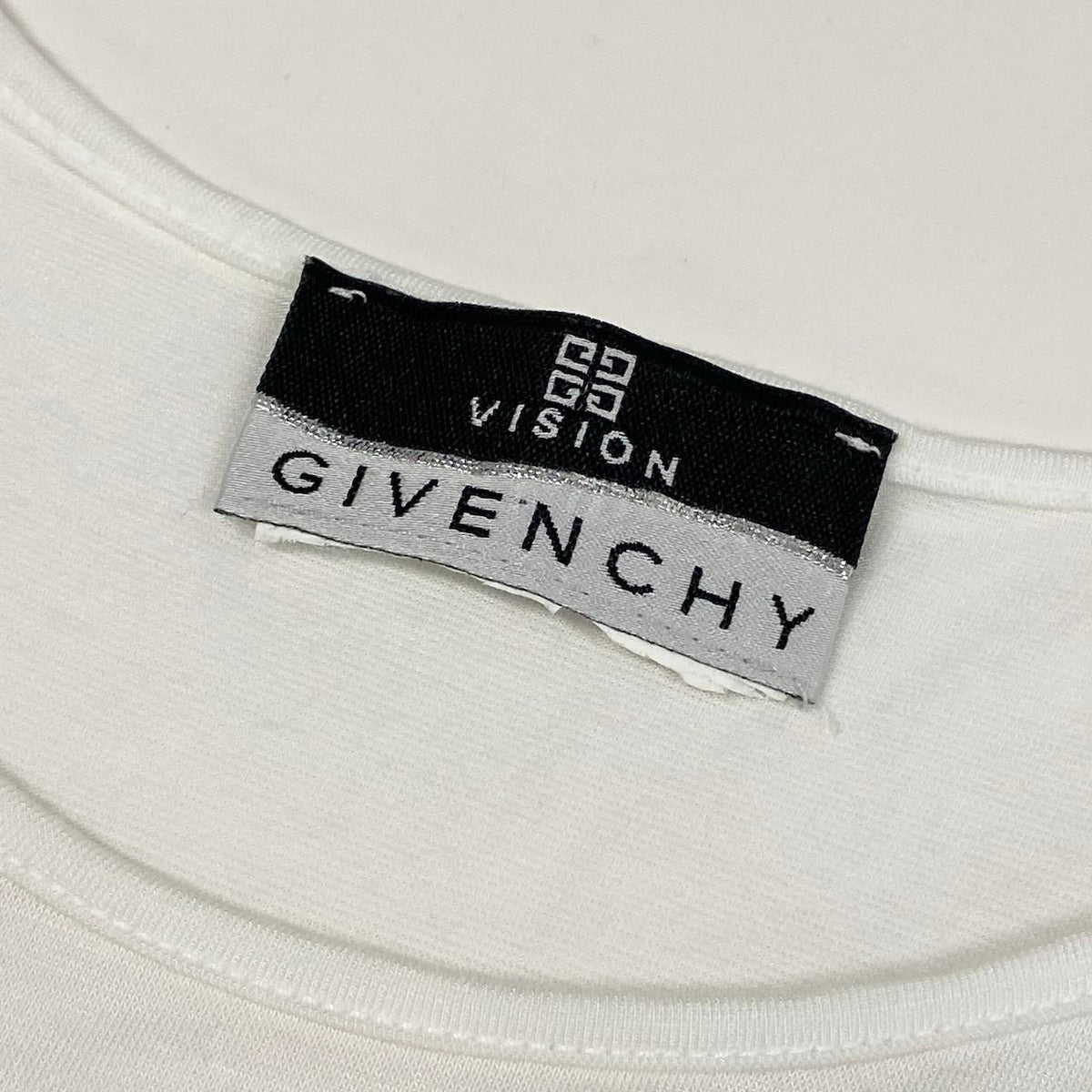 Ic27 GIVENCHY ジバンシー 半袖Tシャツ スリーブブランドロゴ ストレッチ素材 トップスカットソー イタリア製 ホワイト レディース 女性用u02tu02tu02t