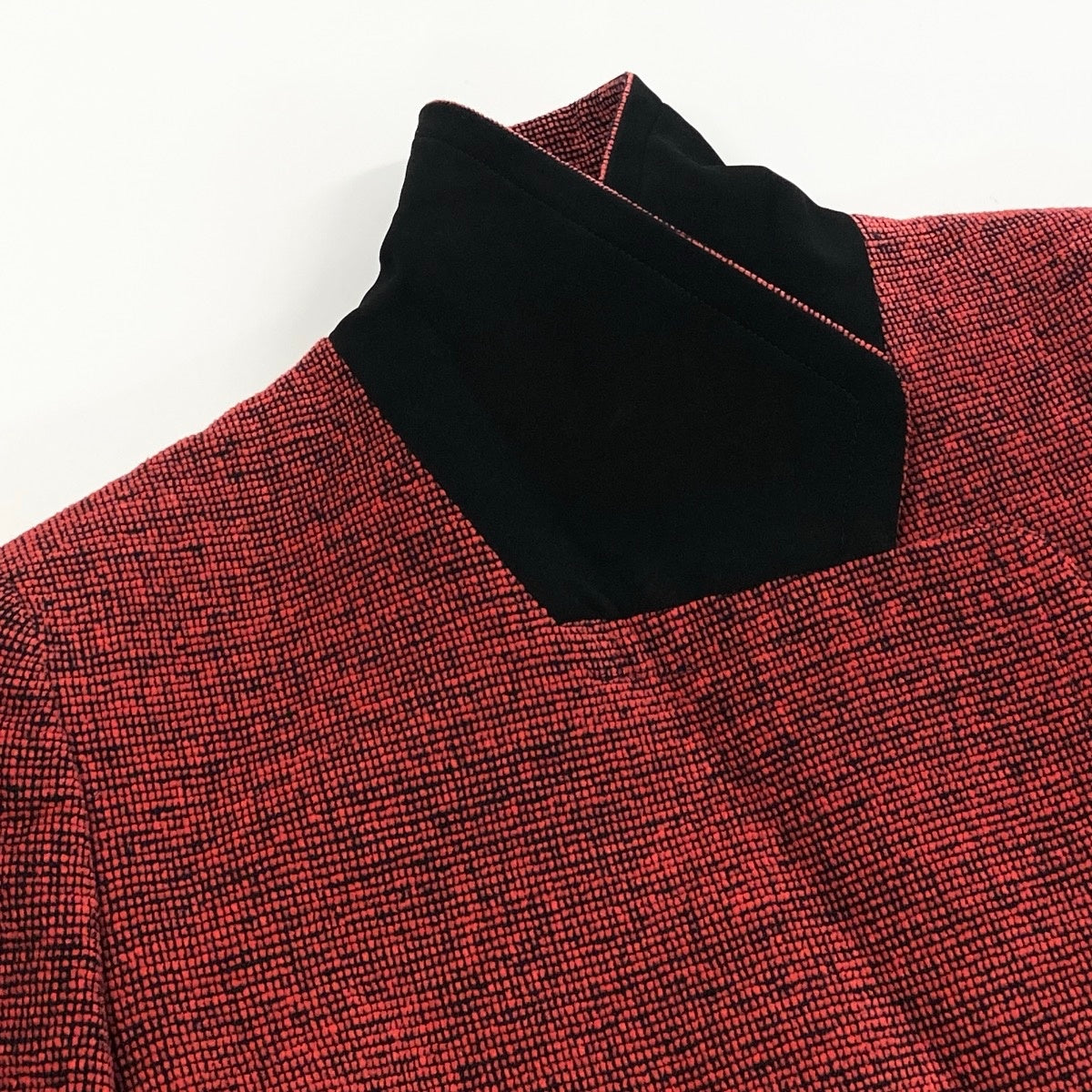 8f5Christian Dior Tweed Skirt Suit Set (Two-tone)u02t