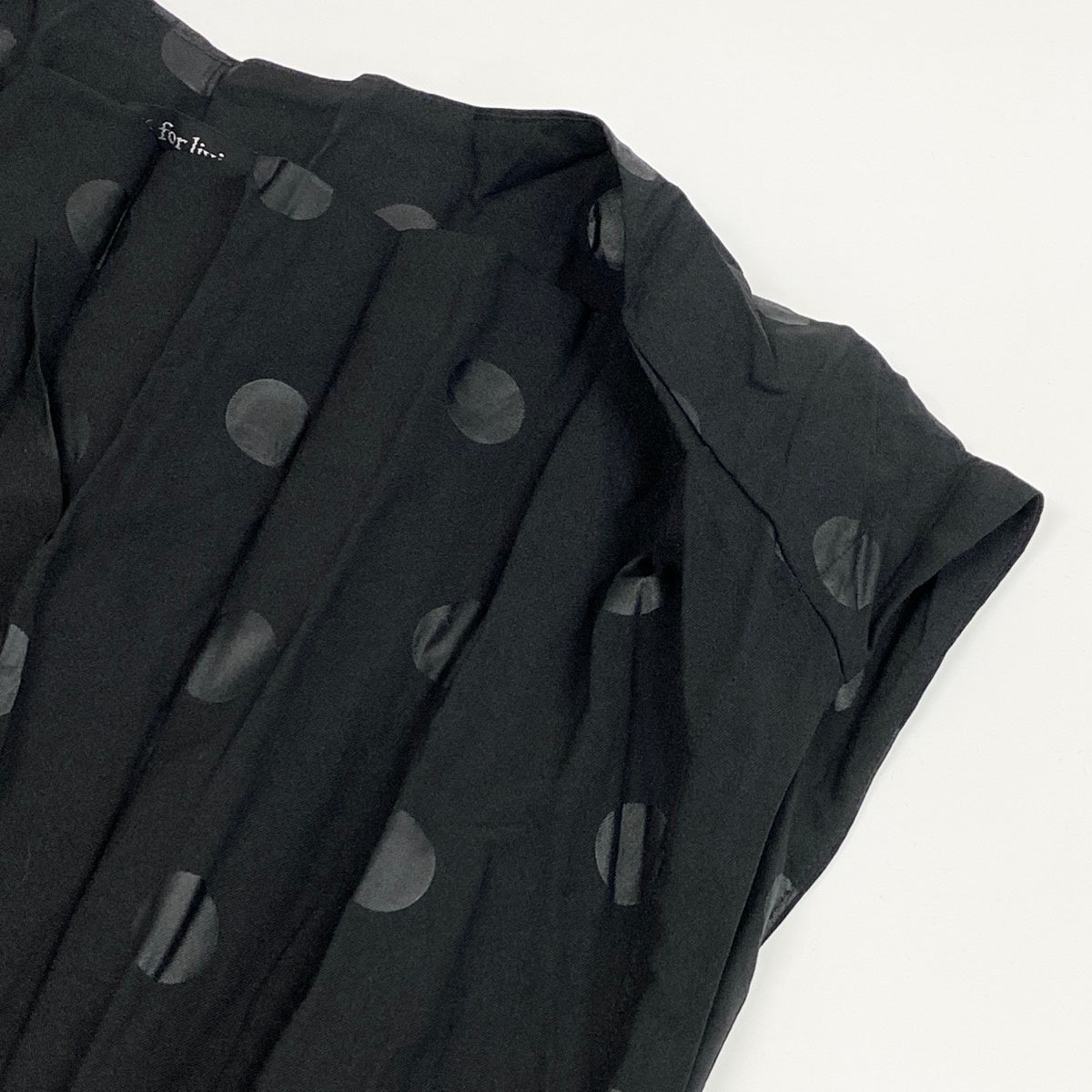 Ah10Y's for Living Dot Crinkle Top Dress Set Black Polyester Women'so07t