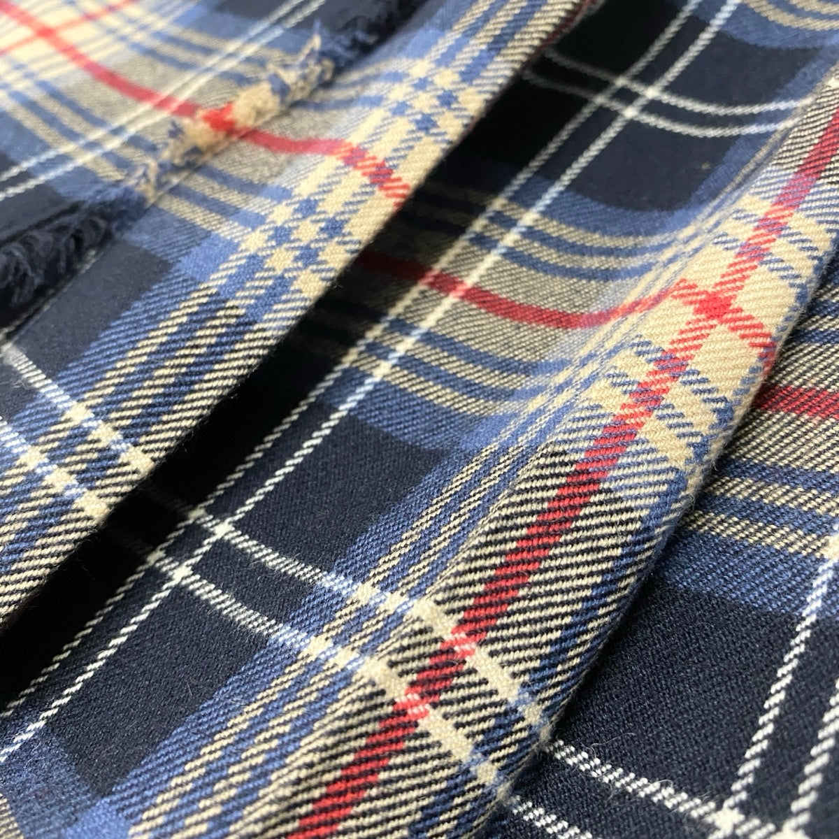 @D Ig9 BURBERRY バーバリー ラップスカート チェック柄 バックプリーツ サイズS/160 マルチカラー レディースo07t