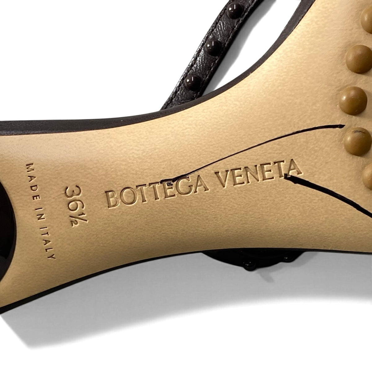 h10 【美品】BOTTEGA VENETA Lagoon Bubble Thong Sandals Made in Italy Size 36.5k02i