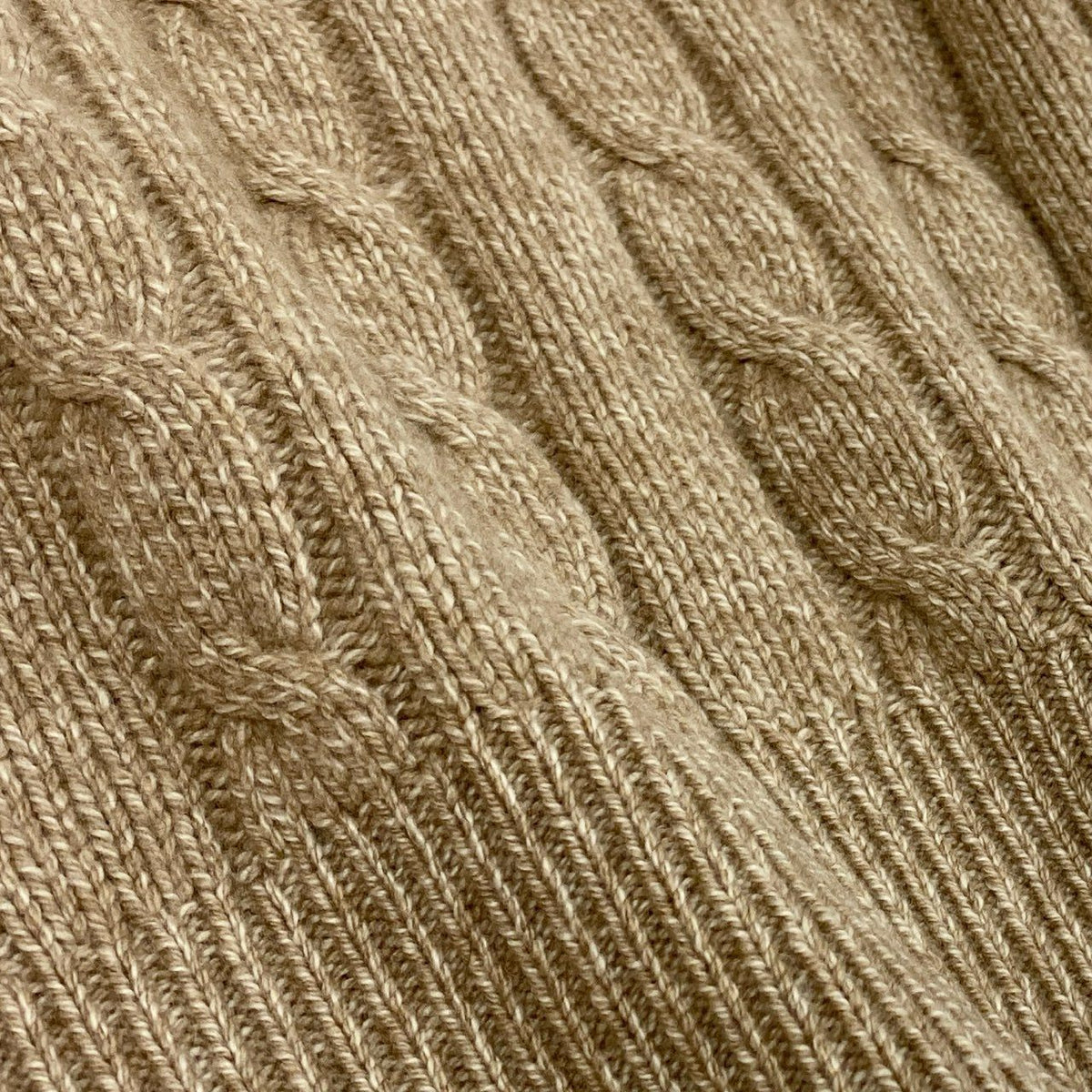 @ Cb9 CHANEL 1996 Cashmere School Knit Sweater Beige Coco Mark Size 42 Womenk02i
