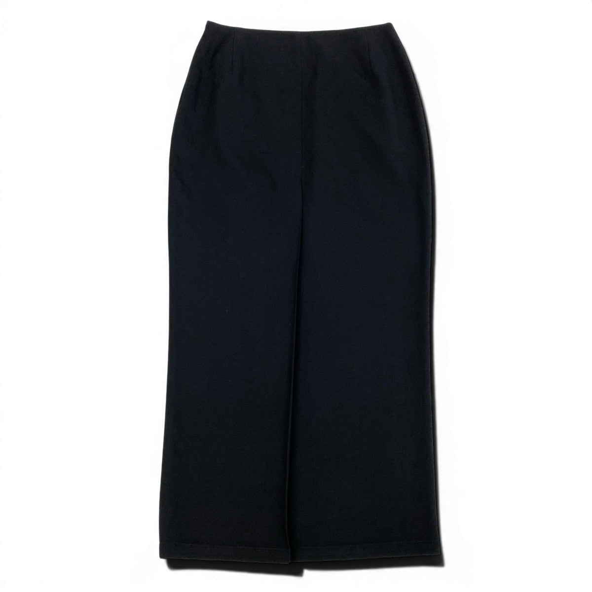 @Ae25 YOHJI YAMAMOTO Yohji Yamamoto Back Slit Long Skirt Black Wool Size 1 Women’so07t