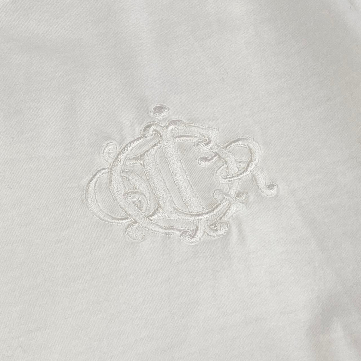 Id18 Christian Dior クリスチャンディオール 半袖Tシャツ コットンカットソー ロゴ刺繍 トップス Mサイズ ホワイト コットン100% レディース 女性用u02tu02tu02t