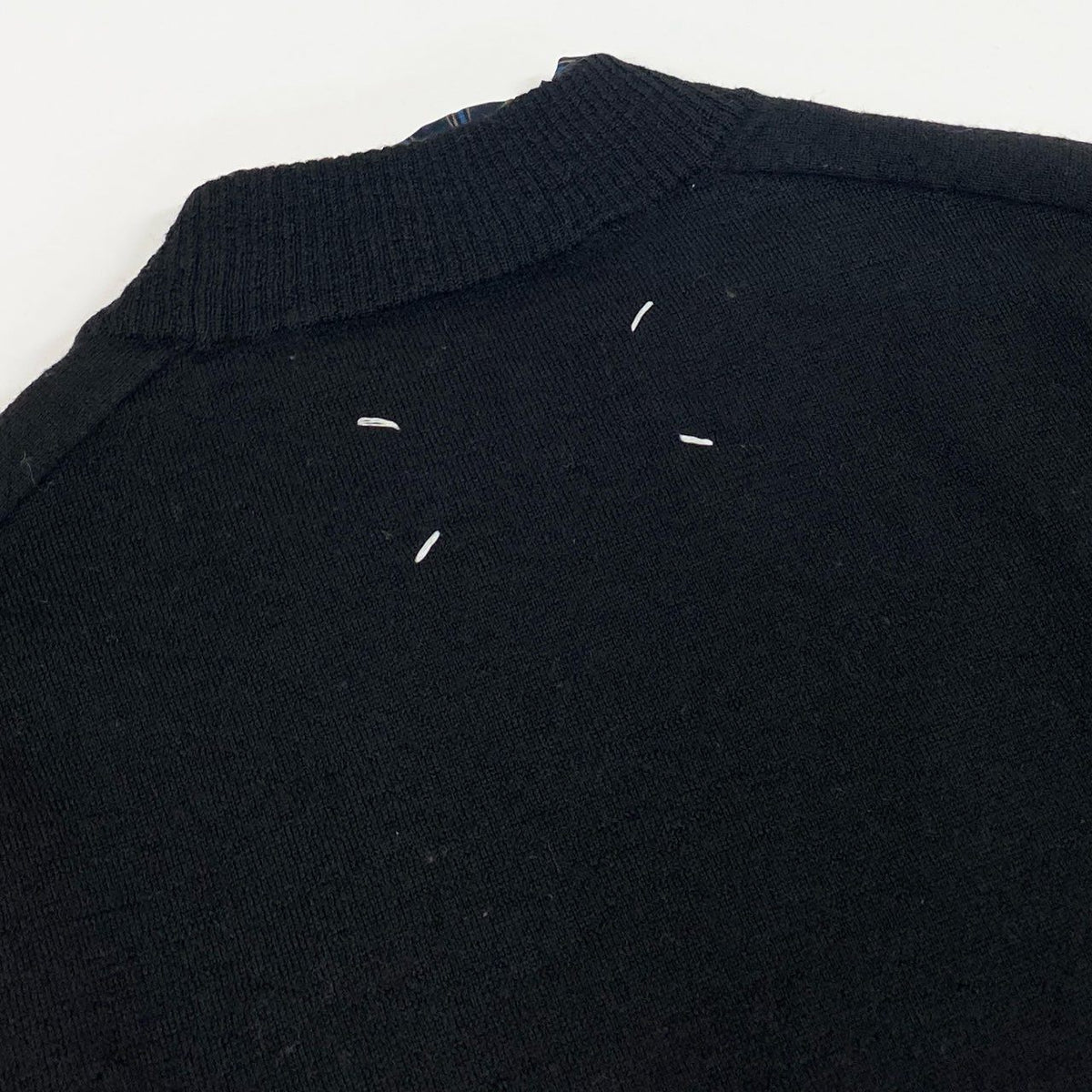 @S Ac2 Maison Margiela 2021AW Destroyed Layered Knit Sweater 4 Tags Size S Black Men's Tops Knitk02i