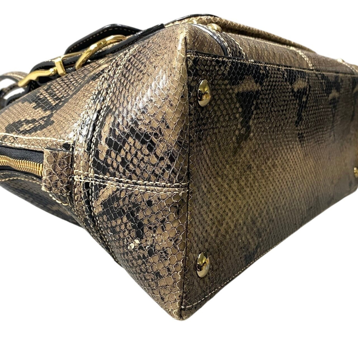 h11 COACH Hampton Miranda Python Satchel Handbagt18r