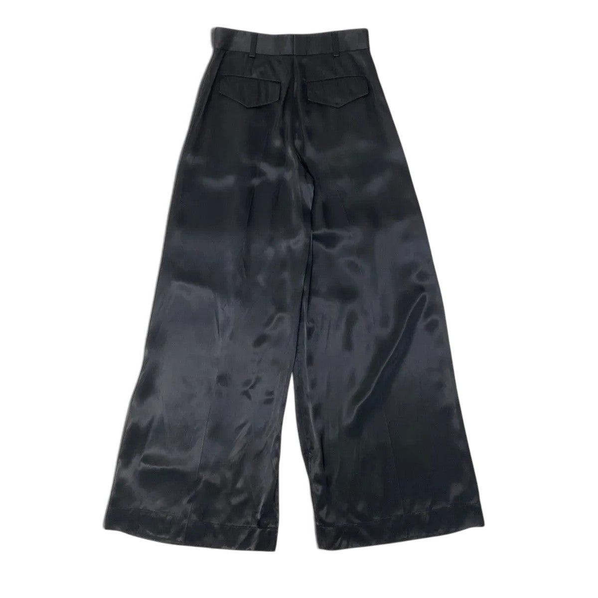 Eh1JIL SANDER Wide Trousers Rayon Black JO3KA0264 J65246 Size 34 Women'su02t