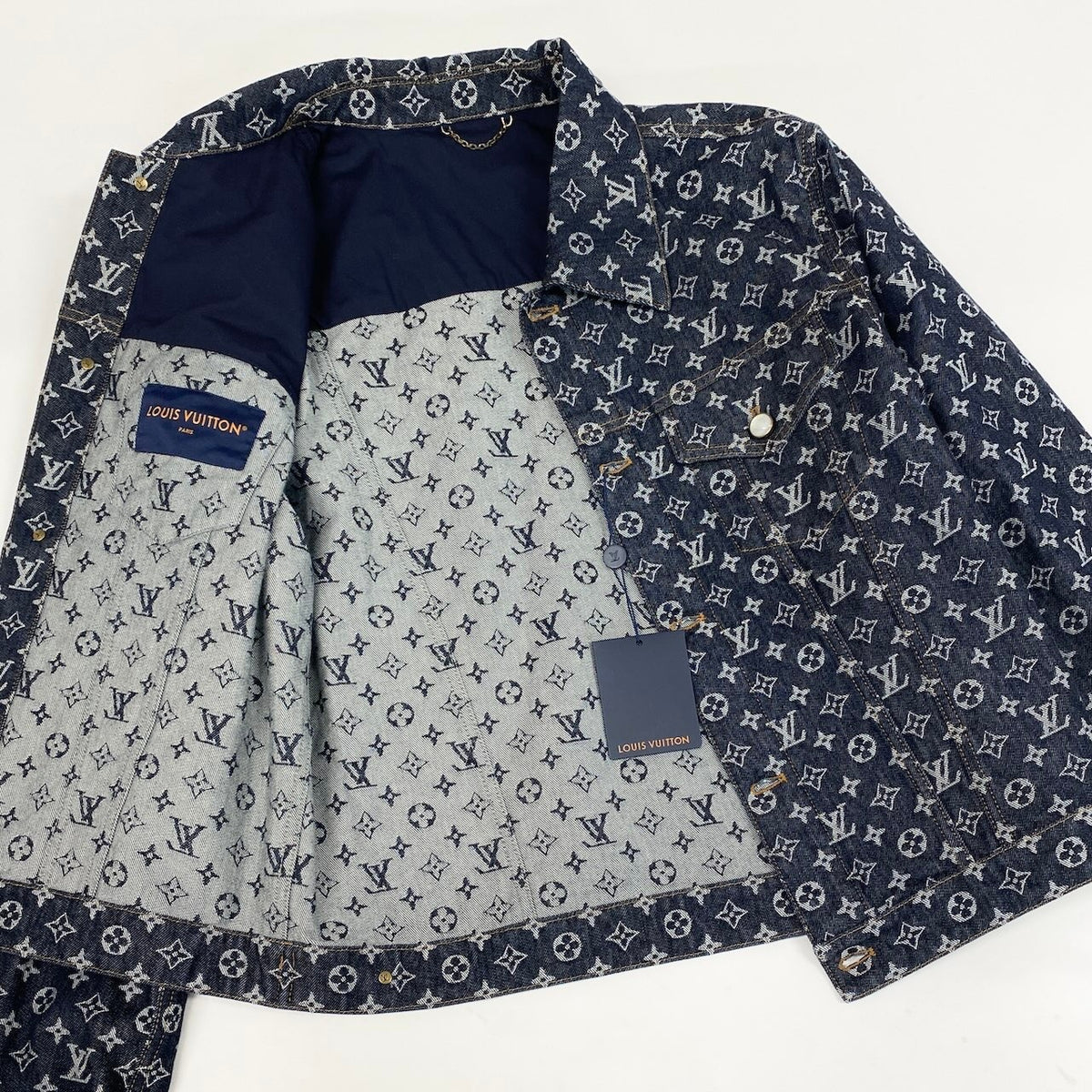 Id2 《未使用品》 LOUIS VUITTON ルイヴィトン 24AW モノグラム ジャガードデニムジャケット Monogram Jacquard Denim Jacket t18rt18rt18r