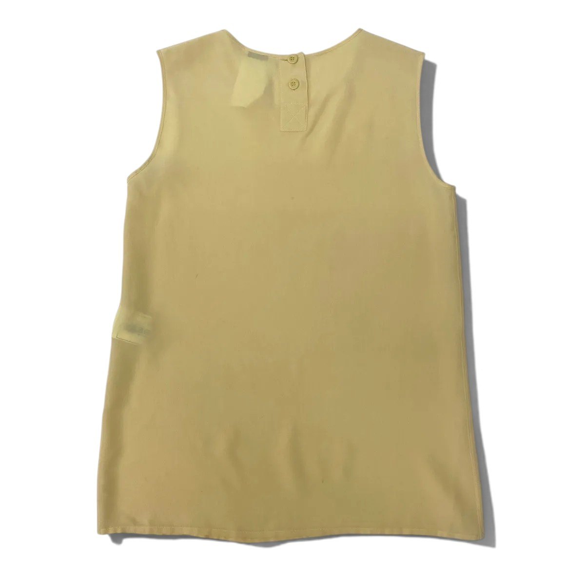 Ch1 CHANEL 1997 Cruise Sleeveless Silk Blouse P08961 100% Silk Size 38ta2